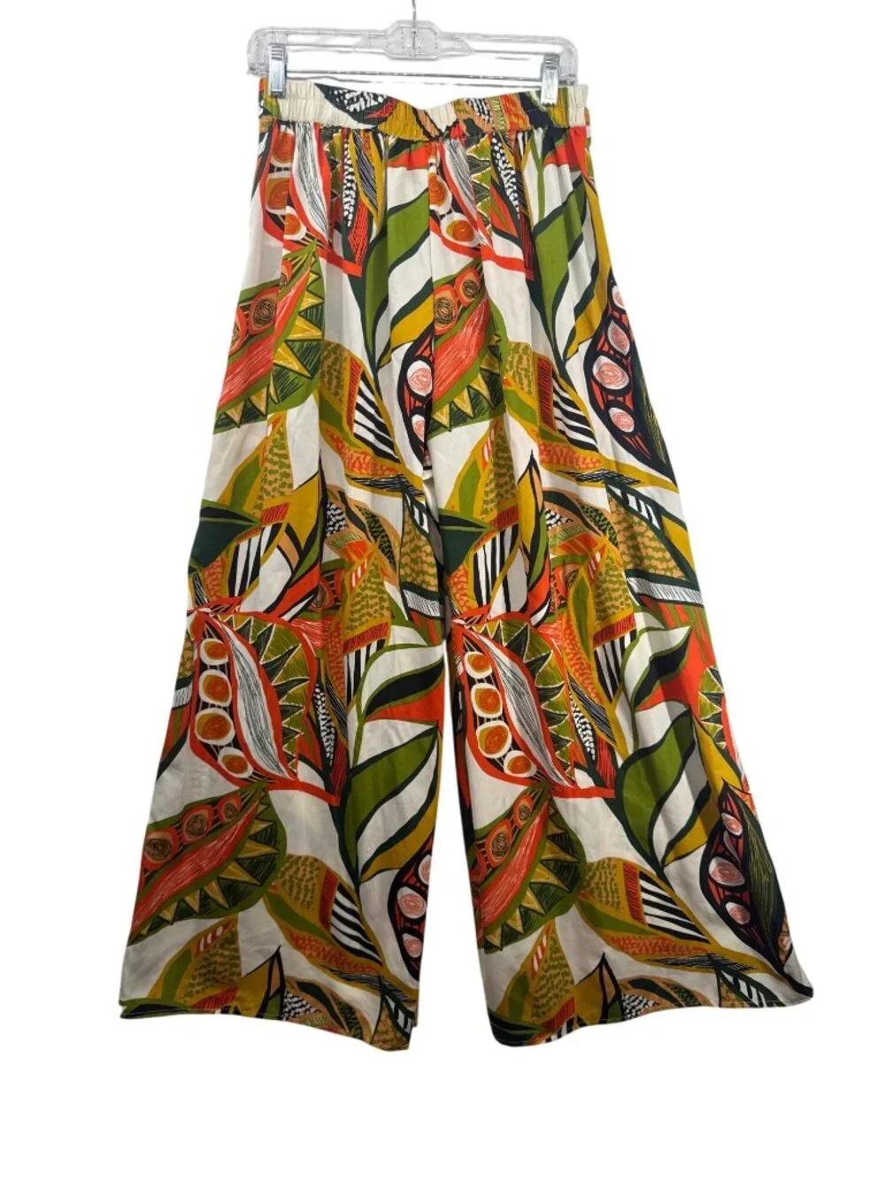 Moon Orchid Womens Pant Sz S Multicolor Palazzo Wide-Leg Botanical Cruise Resort - Picture 3 of 11